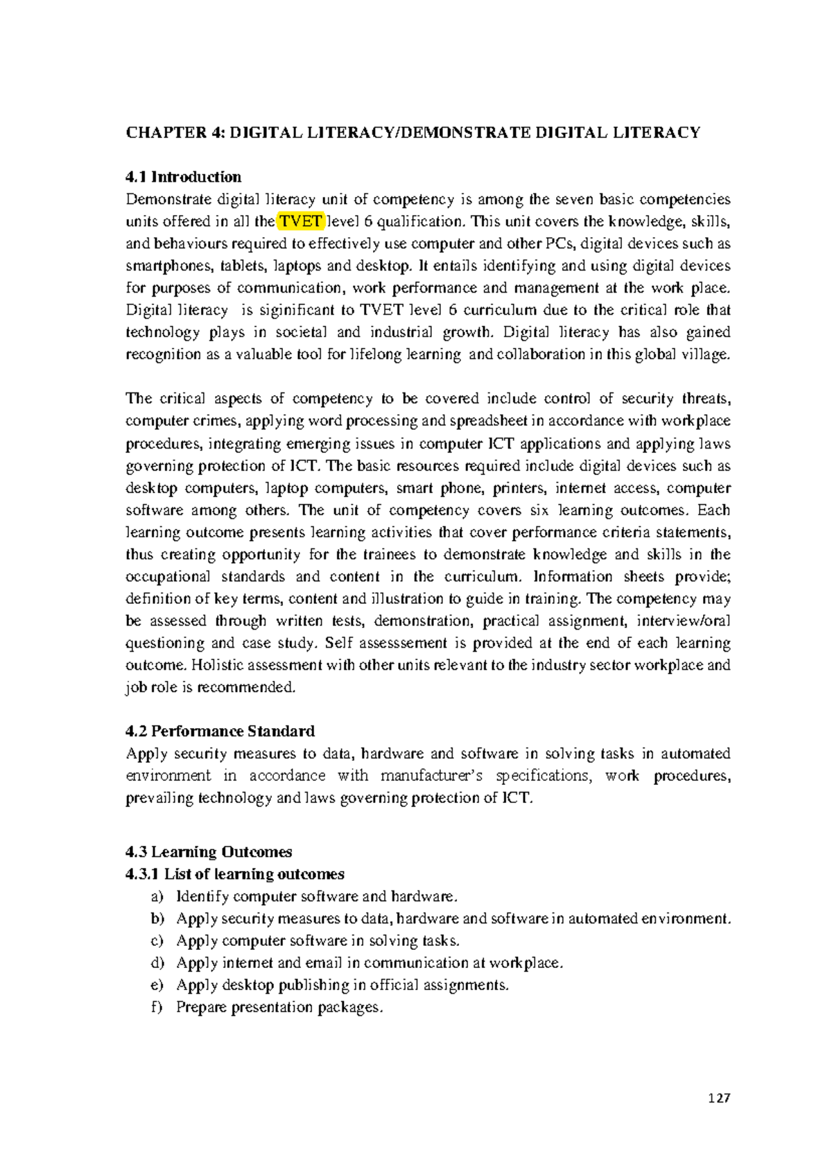 Digital Literacy Notes Level 6 - CHAPTER 4: DIGITAL LITERACY ...