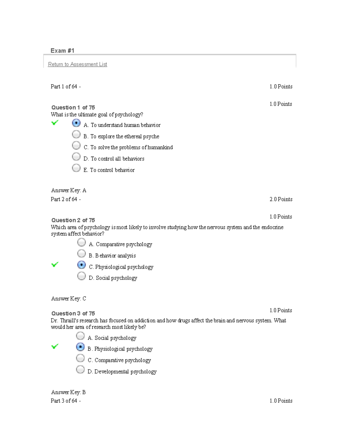 Psychology PSY101 Midterm Review: Key Questions & Answers - Studocu