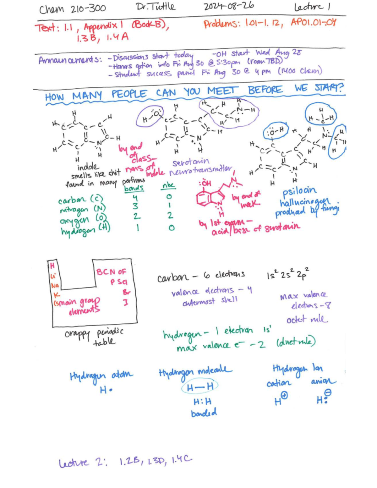 Chem 210: Dr. Tuttle Lecture Notes on Organic Chemistry Concepts - Studocu