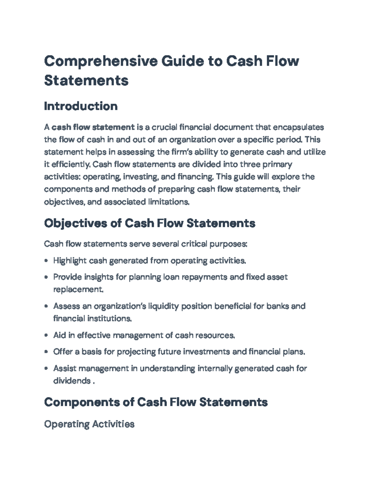 Comprehensive Guide to Cash Flow Statements (AS-3): Preparation Methods ...