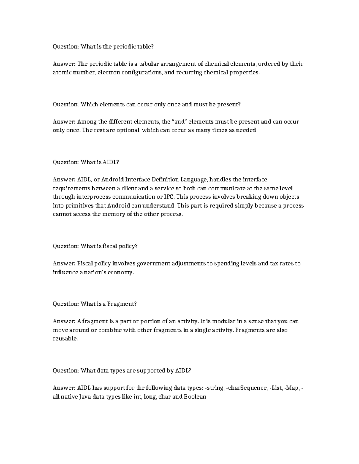 AIDL & Fiscal Policy Overview: Key Concepts Explained - Studocu