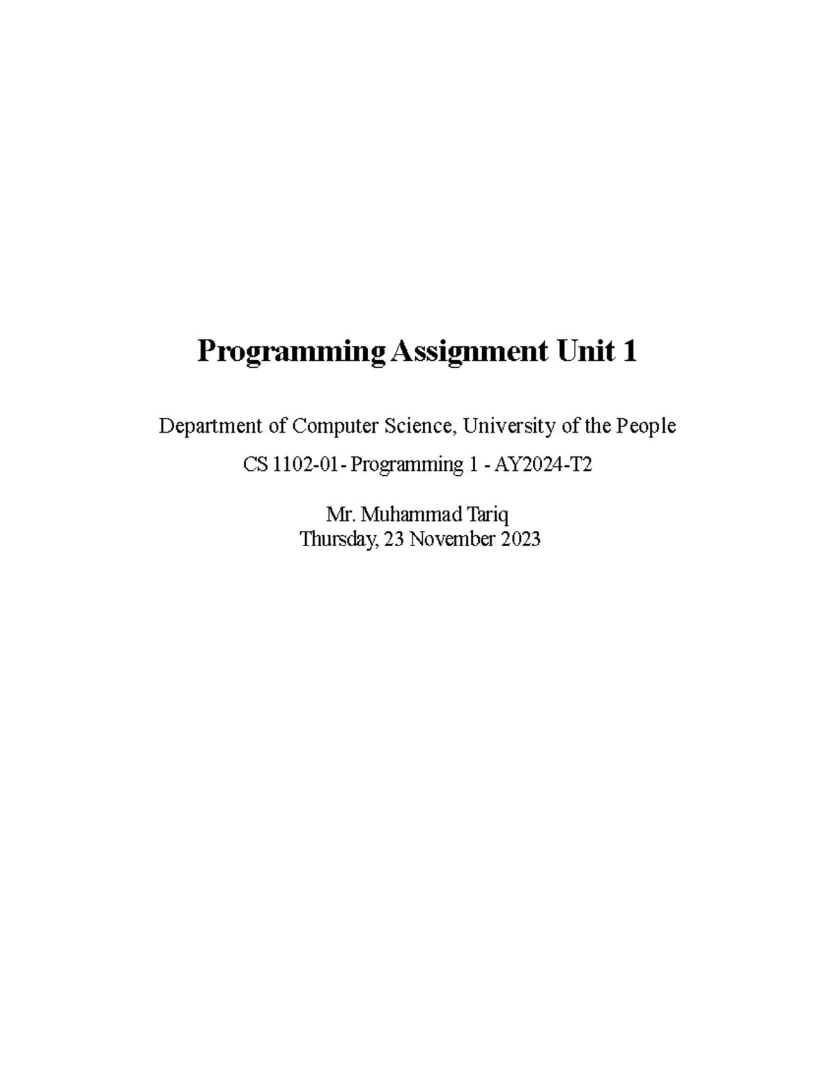 CS 1102-01 Programming Assignment 2: Basic Library System in Java - Studocu
