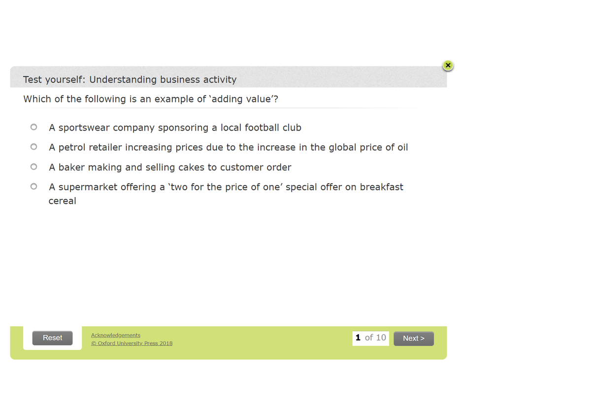 Unit 1 Test Yourself: Understanding Business Activity Notes - Studocu
