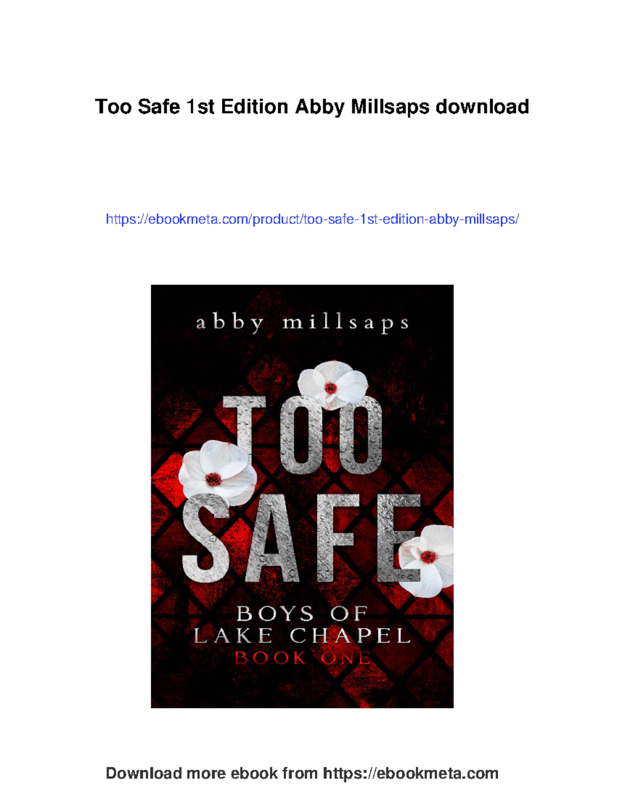 Too Safe: A Fictional Journey of Growth and Resilience (1st Ed.) - Studocu