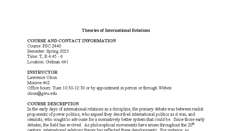 PSC 2440 fall 2025 syllabus 2(1) (20) - Theories of International ...