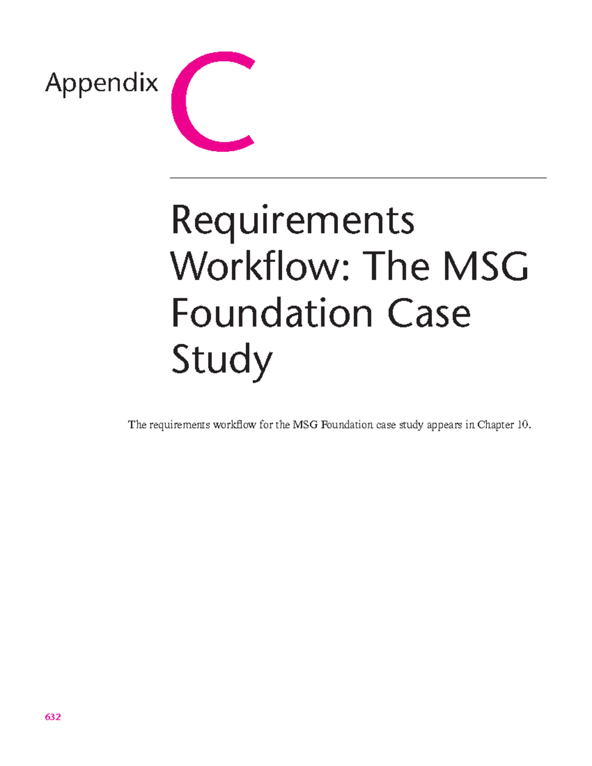 Appendix: Requirements Workflow for MSG Foundation Case Study - Studocu