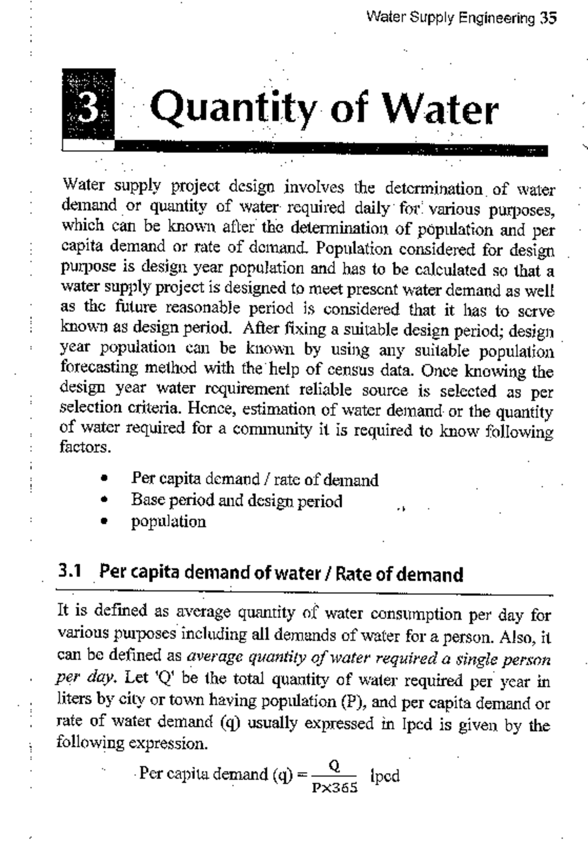 Water Supply Engineering 35: Chapter 3 - Quantity of Water Demand ...