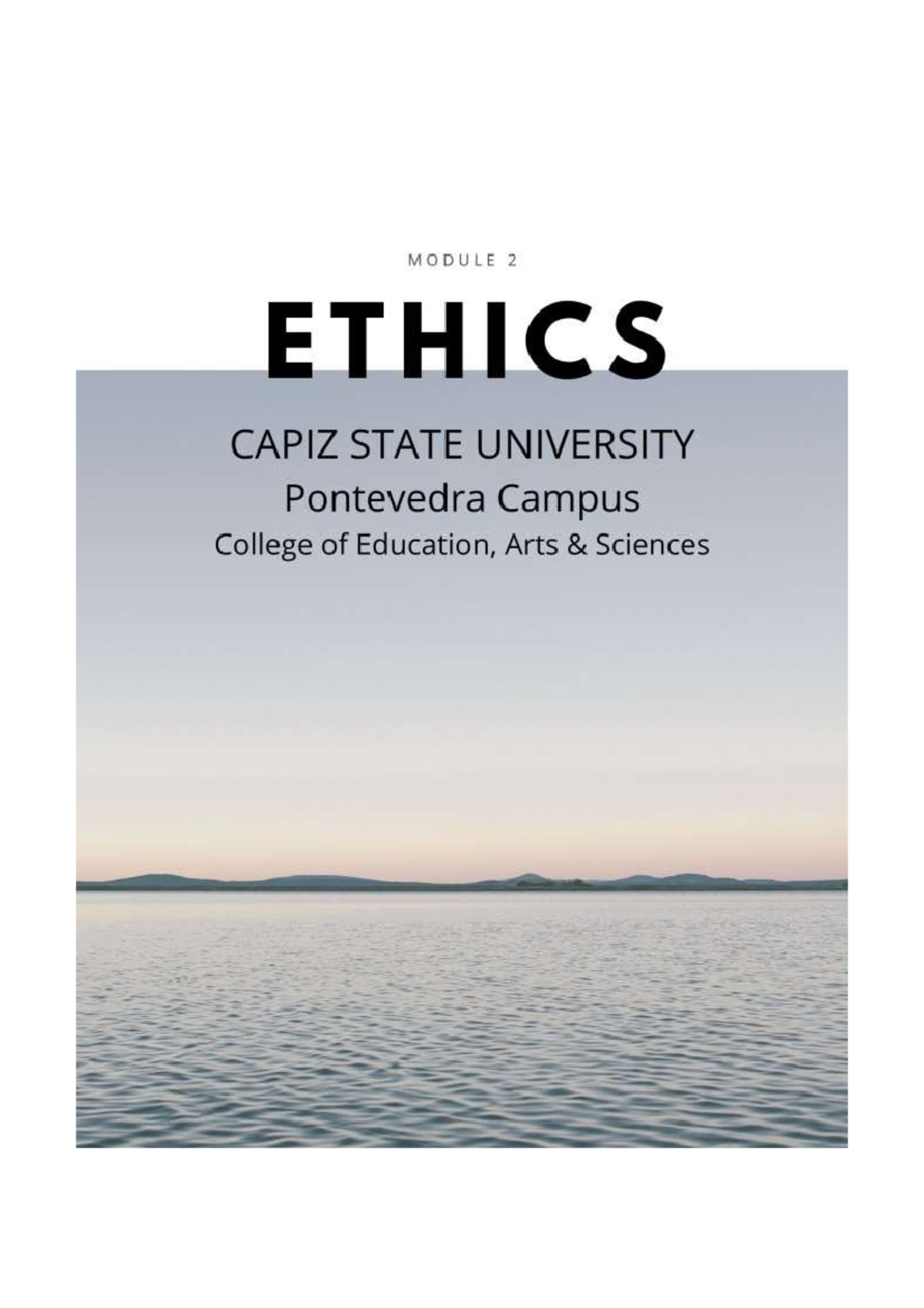 Ethics-Module-2 - sasdsddas - Ethics – GE 107 Learning Outcomes: At the ...