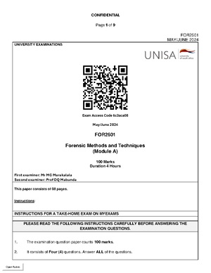 For2602 study guide - FOR2601 - Unisa - Studocu