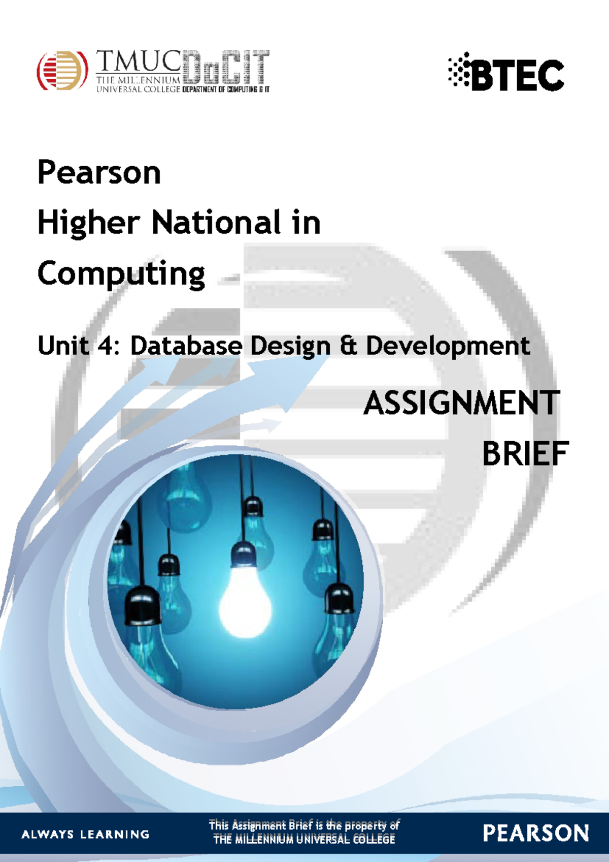 Unit 4 Database Design Development Assignment Fall 2024 - This ...