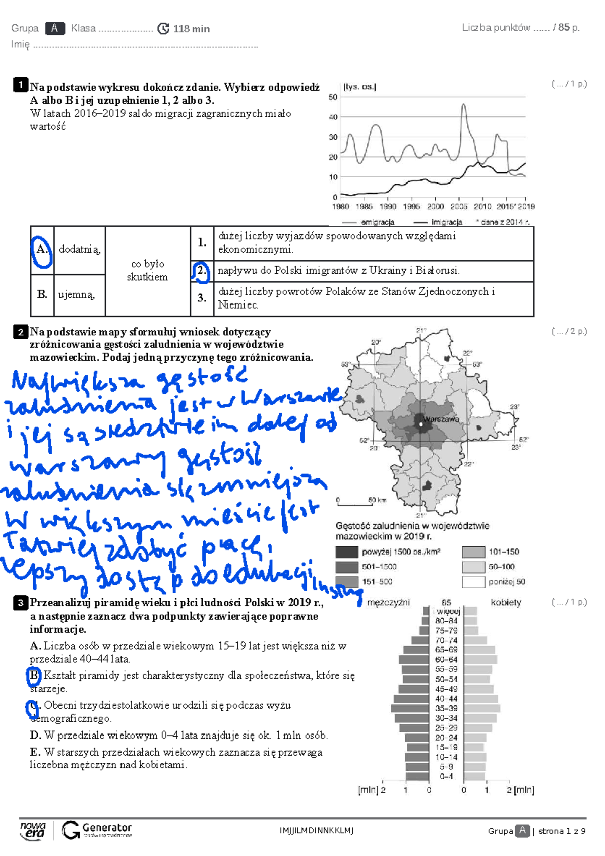 Geo1103 - Final Exam Migration Trends and Demographic Changes in Poland ...