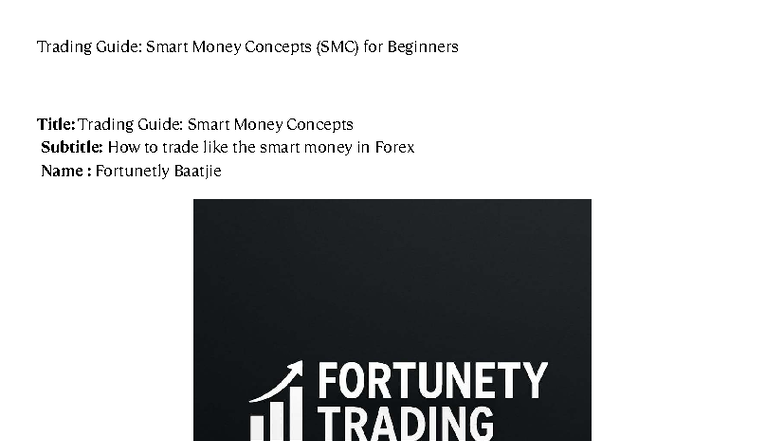 Trading Guide: Smart Money Concepts (SMC) for Forex Beginners - Studocu
