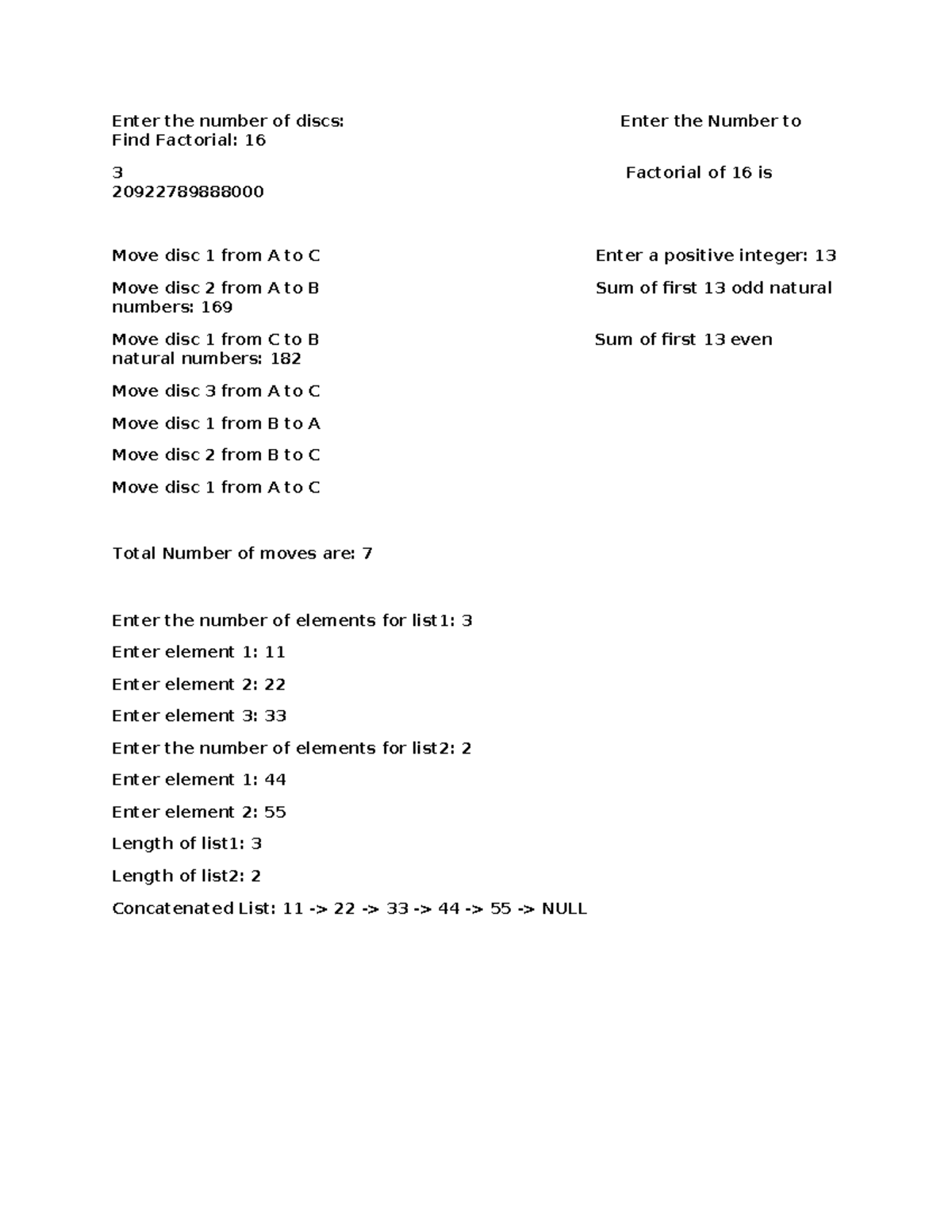 Lab Program - Factorial Calculation & List Concatenation in Python ...