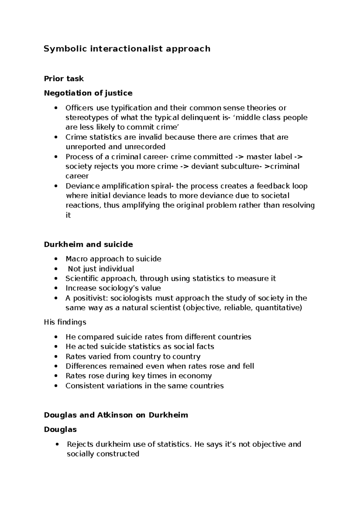 Symbolic Interactionalist Perspectives on Suicide and Crime Analysis ...