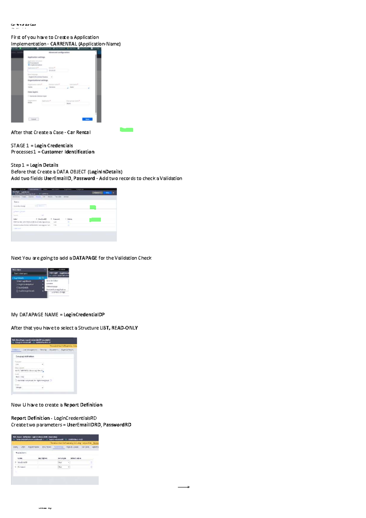 Car Rental Use Case Implementation - STAGE 1 Login Process - Studocu