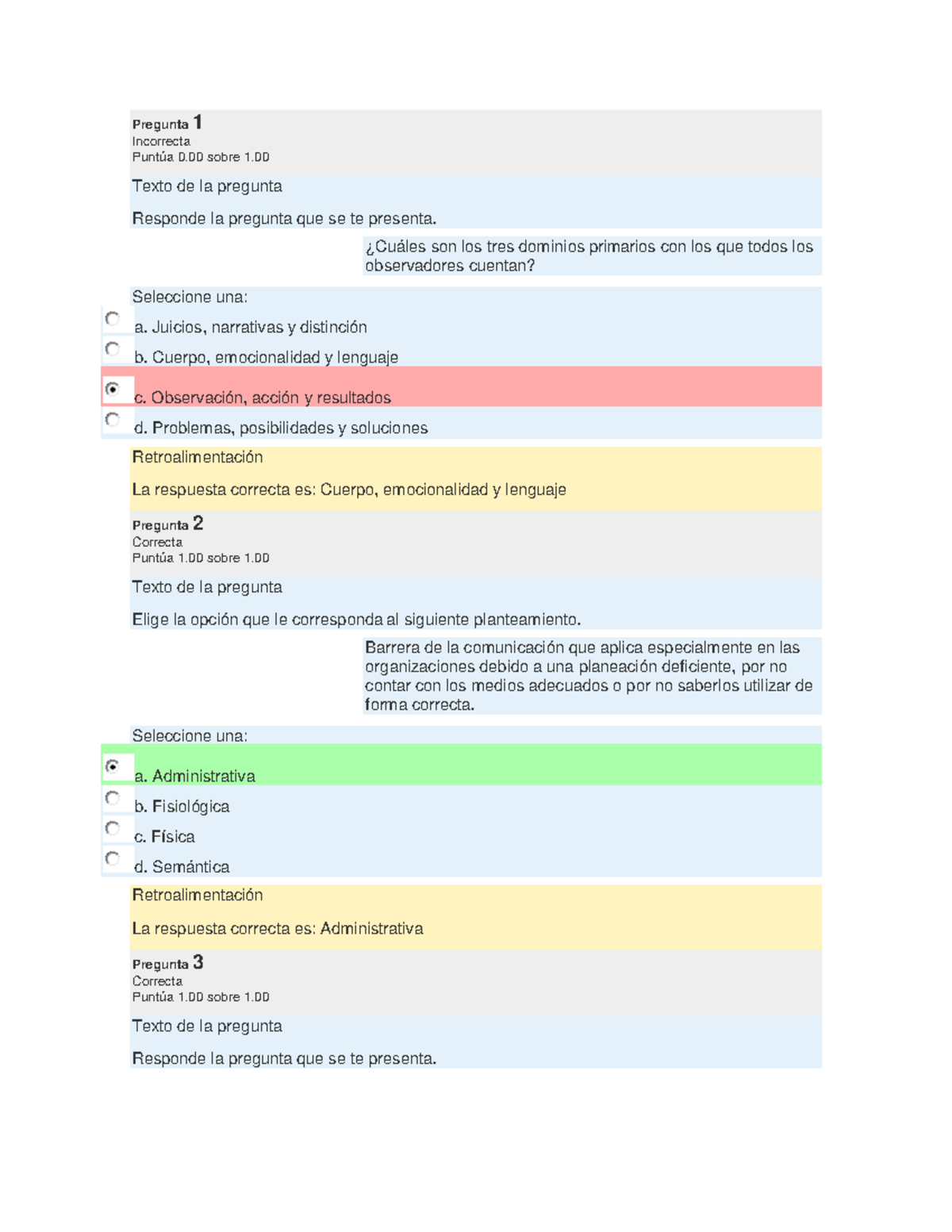 Examen 1: La Comunicación Humana - Taller de Comunicación Efectiva ...