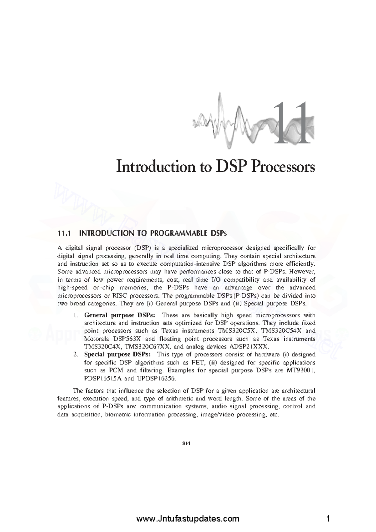 Introduction to DSP Processors - Studocu