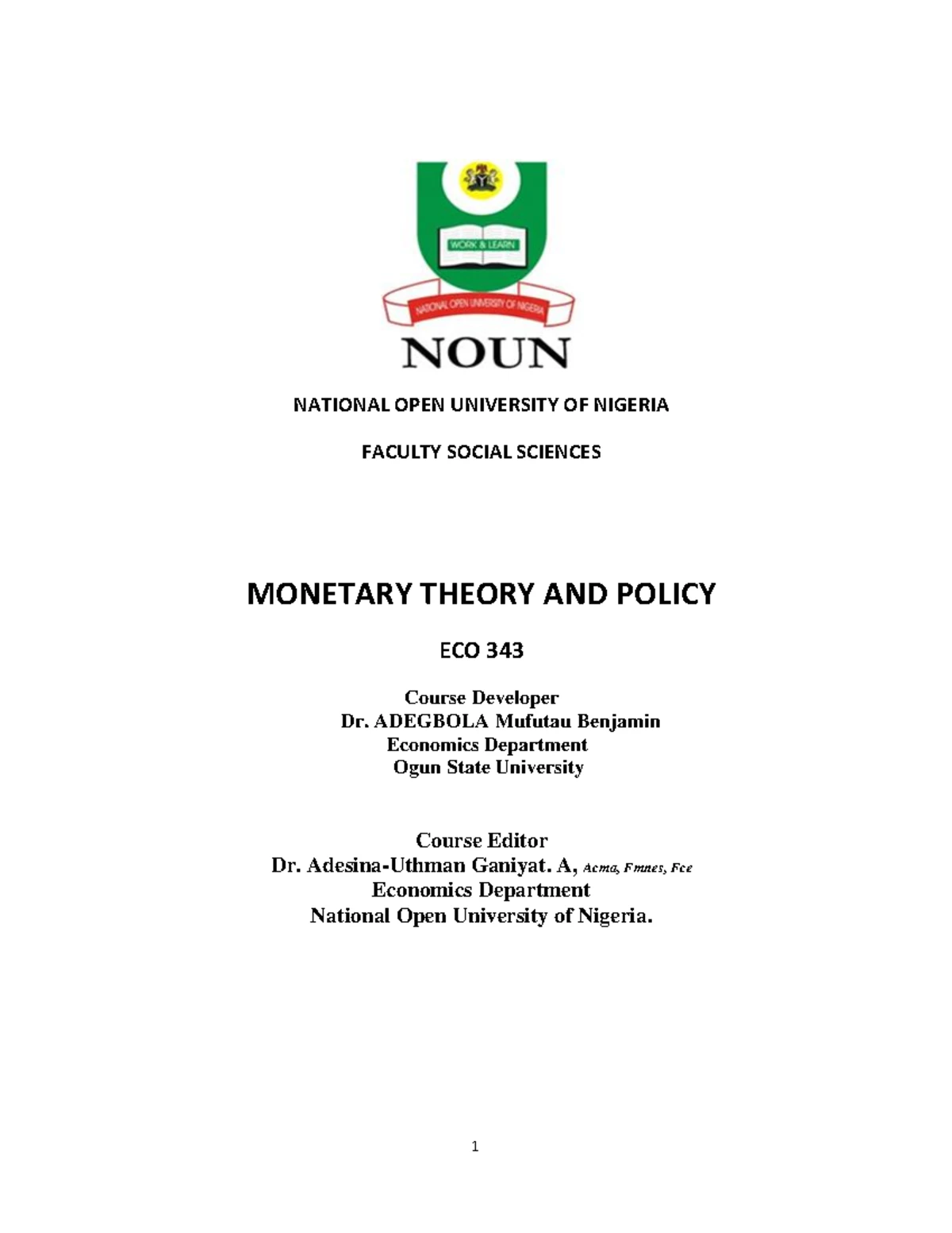Monetary Policy Rule in Theory and Practice: Internal vs External ...