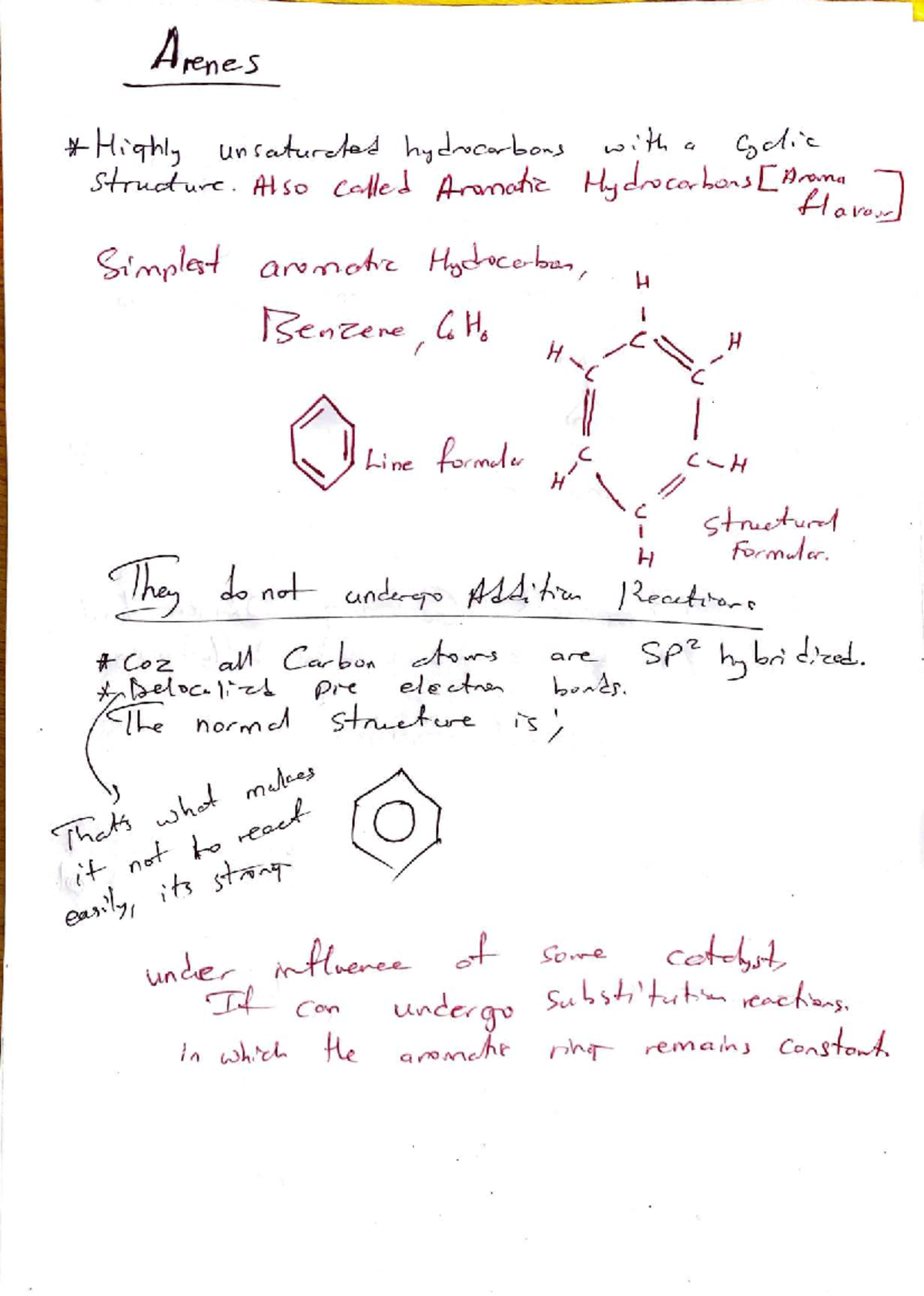 Arenes and Functional Groups in Organic Chemistry - Studocu
