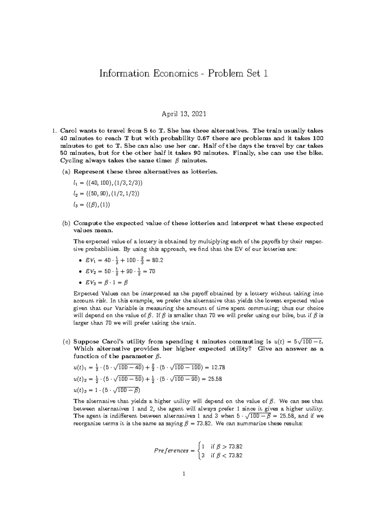 MA4264-Tut8sol - Tutorial 8 solutions - Solution to Tutorial 8 2016/ ...