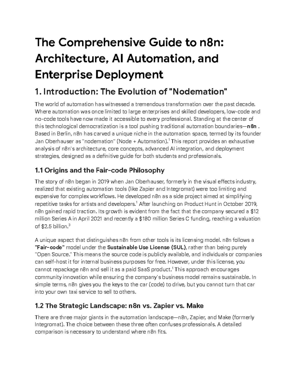 Comprehensive Guide to n8n Automation: AI Integration & Workflows - Studocu