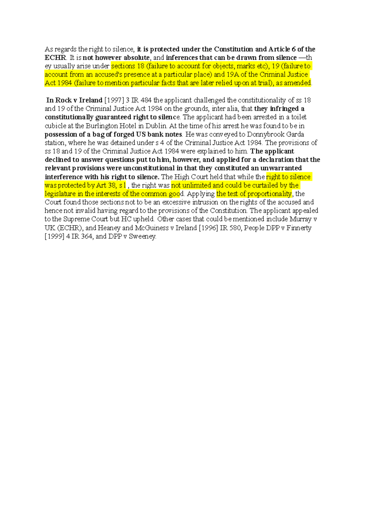 Constitutional Limits on the Right to Silence in Criminal Justice (LAW ...