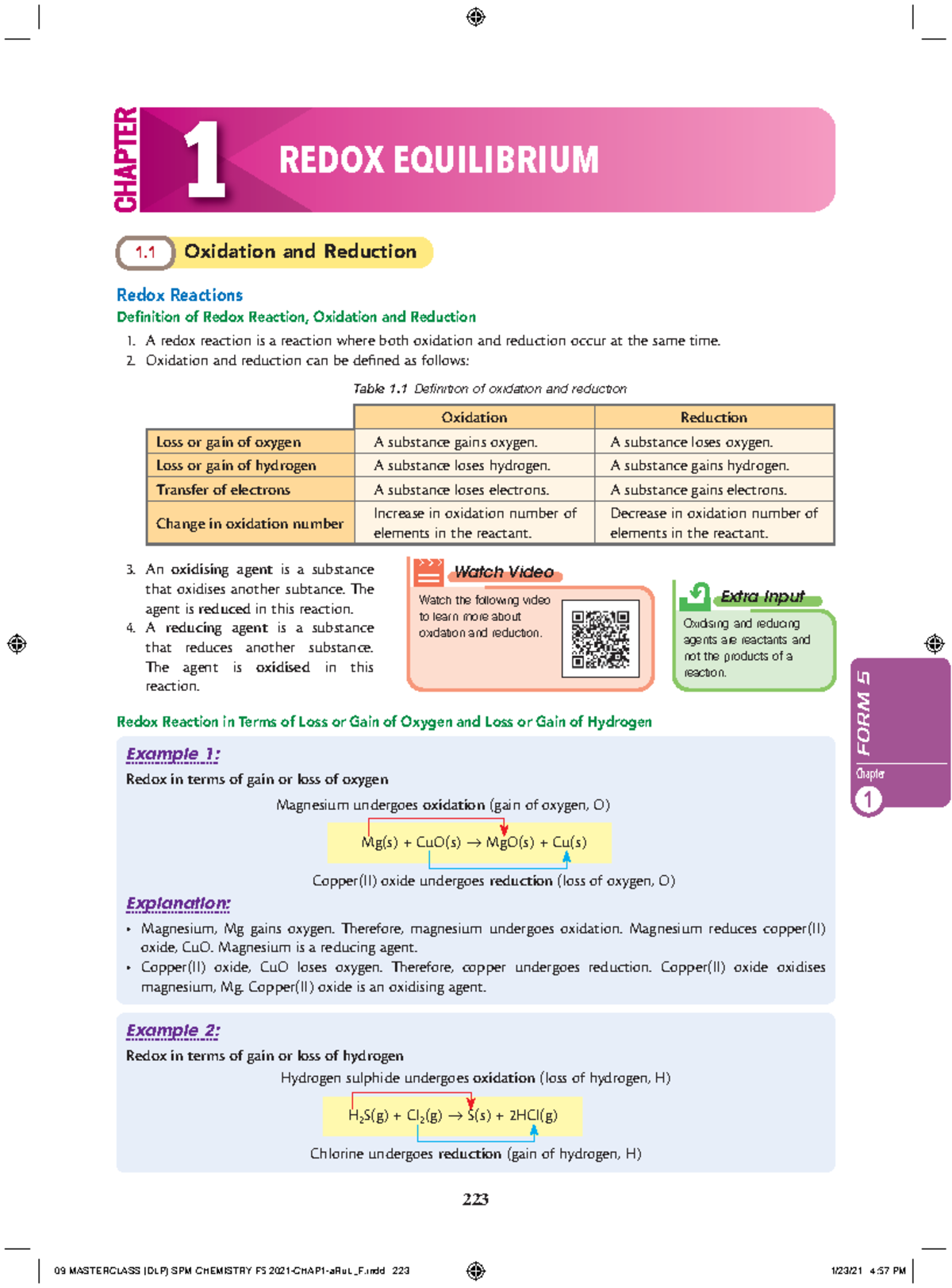 09 Masterclass (DLP) SPM Chemistry F5 2021 - Chapter 1: Redox Reactions ...