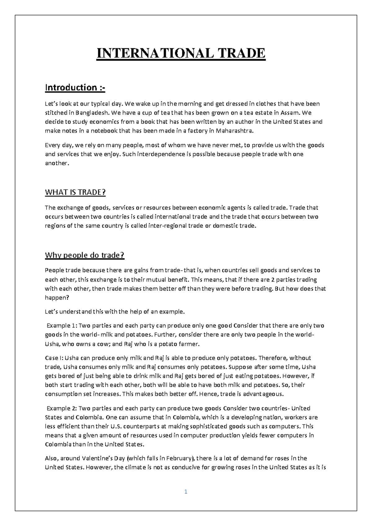 International Trade ge ppt 2.0 3rd sem - INTERNATIONAL TRADE ...