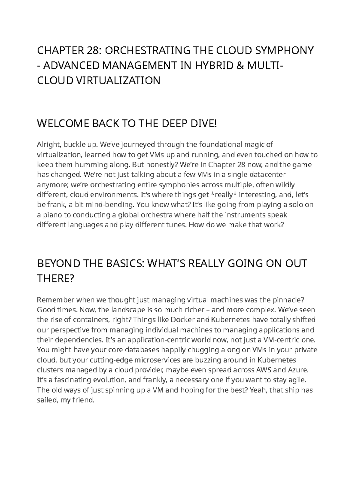 CHAPTER 28: ORCHESTRATING CLOUD SYMPHONIES IN HYBRID MULTICLOUD ...