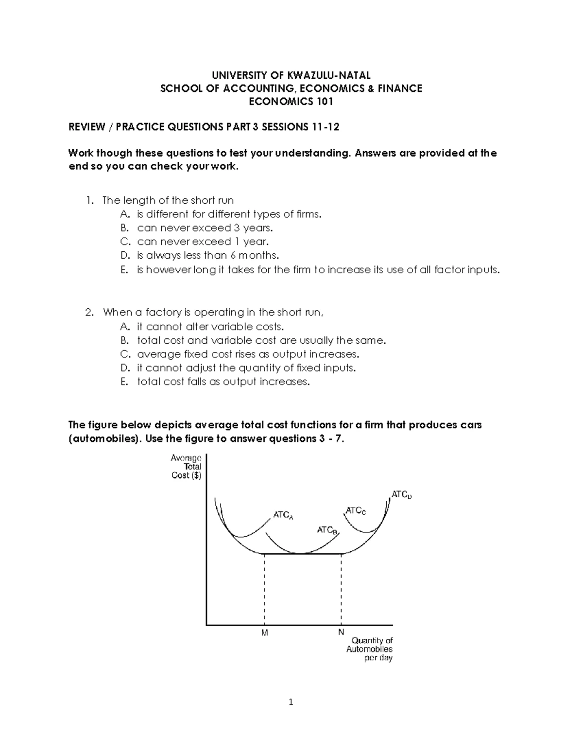 COMP100 - Main Exam Questions & Solutions, May 2019 - Studocu