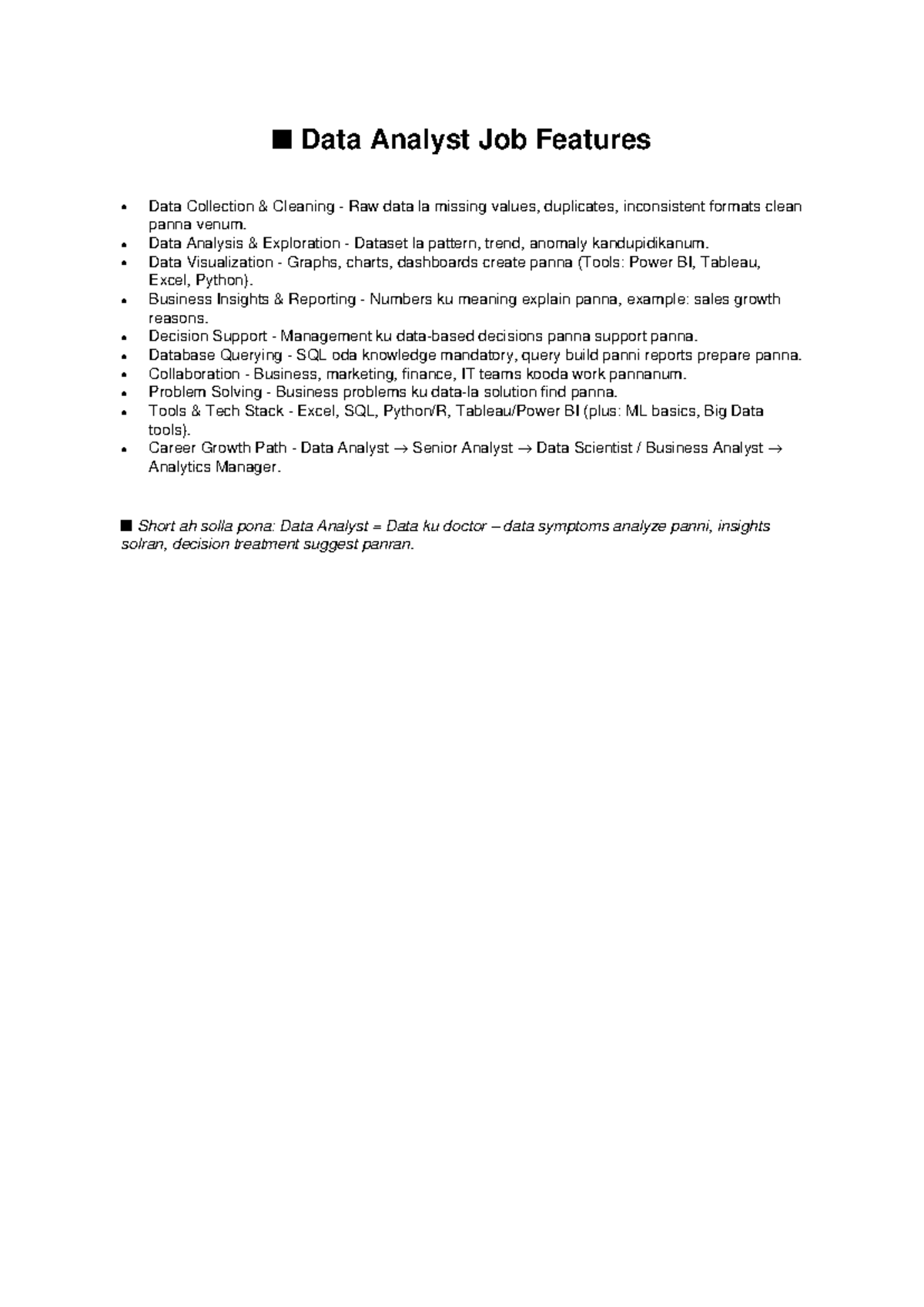 Data Analyst Job Features: Skills, Tools, and Career Path Insights ...