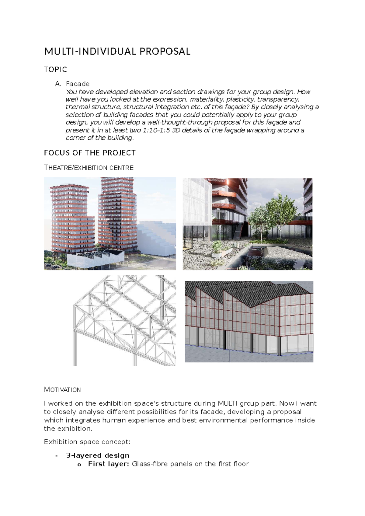 Proposal for Facade Design: Elevation & Section Analysis - Studeersnel