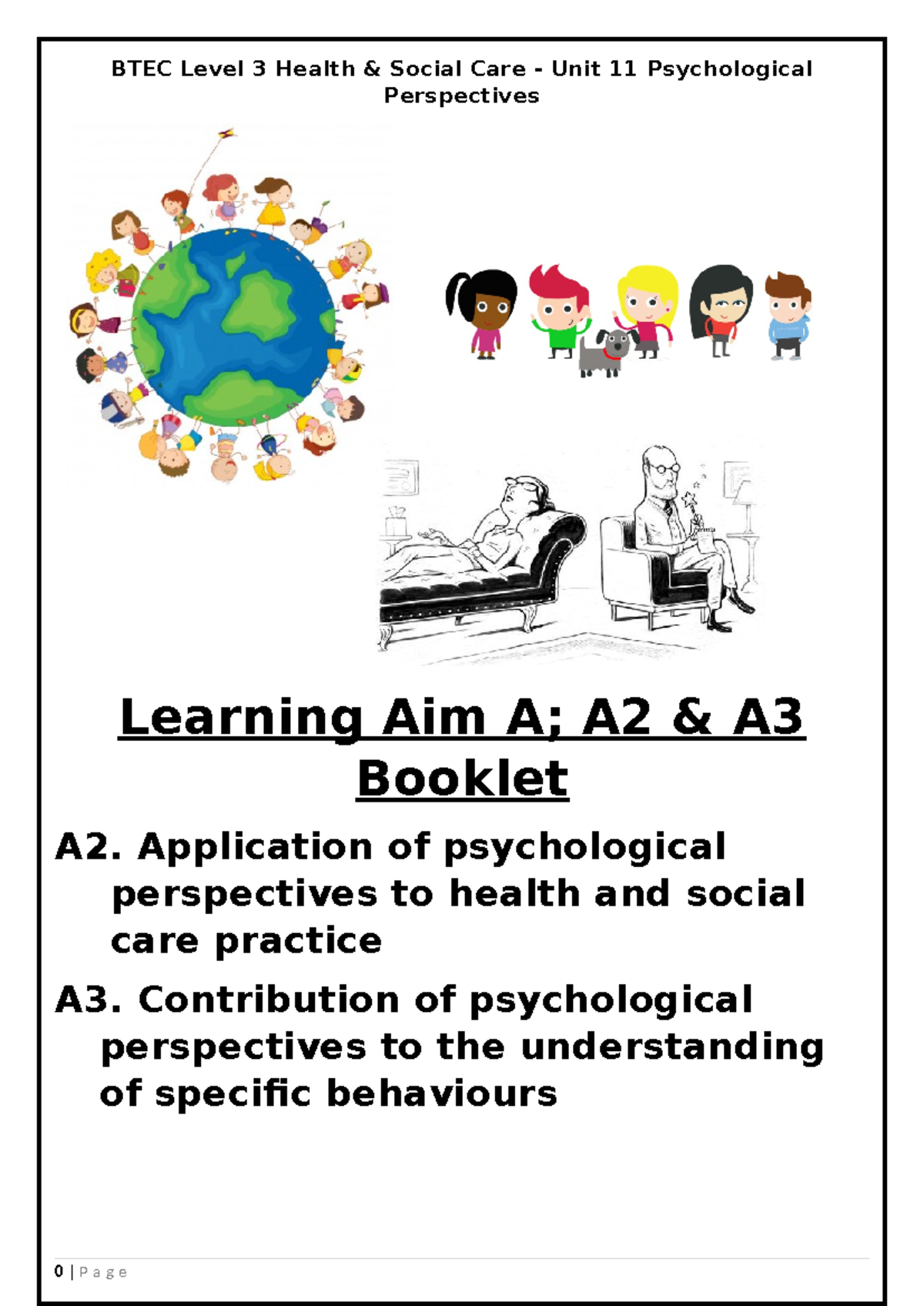 U11 Learning AIm A2 - A booklet for guidance - BTEC Level 3 Health ...