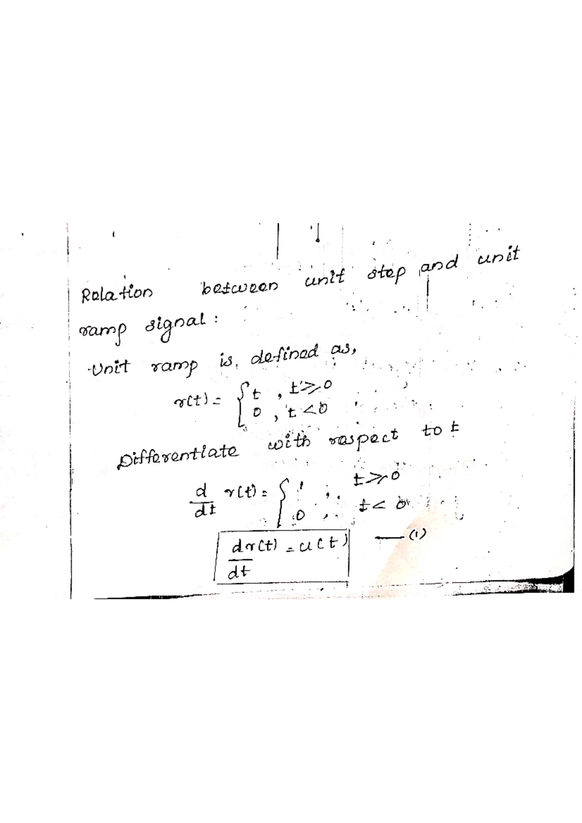 Signals and Systems Notes 1 - Studocu
