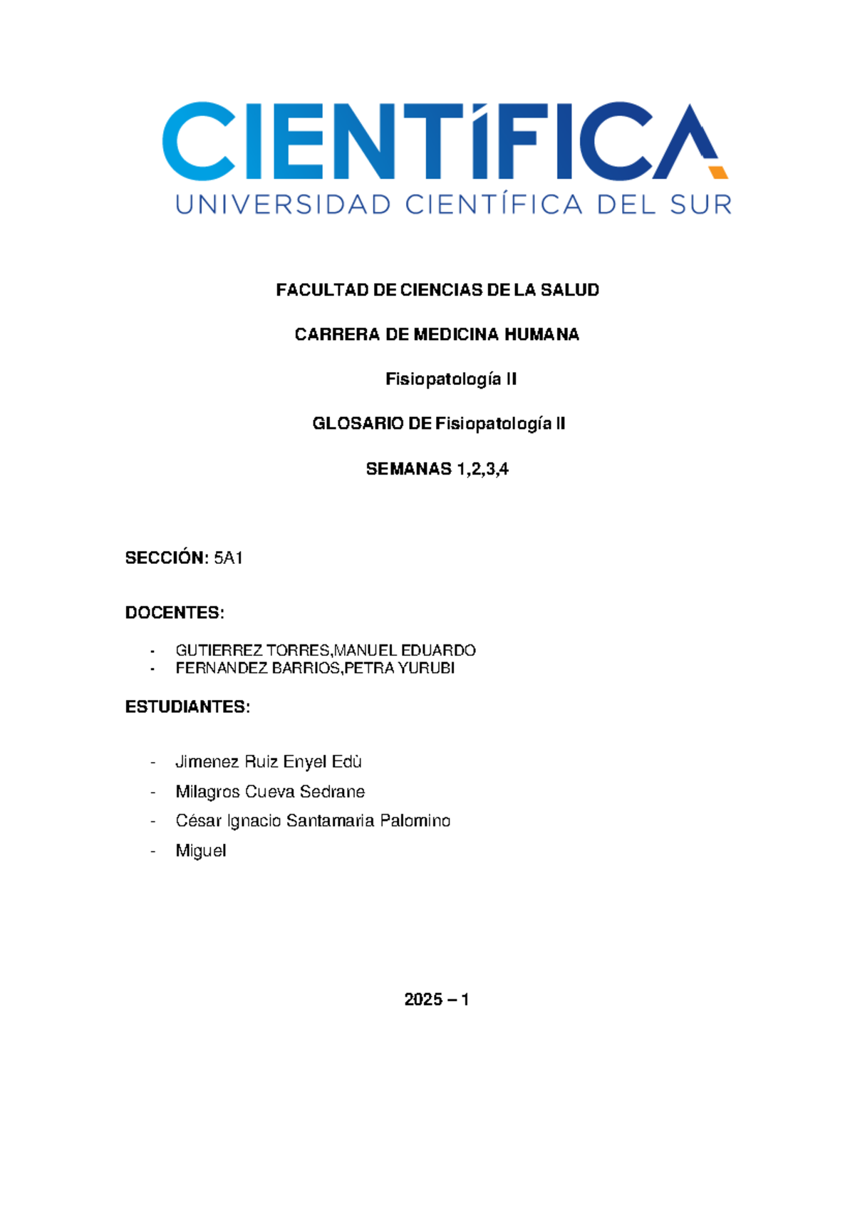Facultad DE Ciencias DE LA Salud Carrera DE Medicina Humana - Anatomía ...