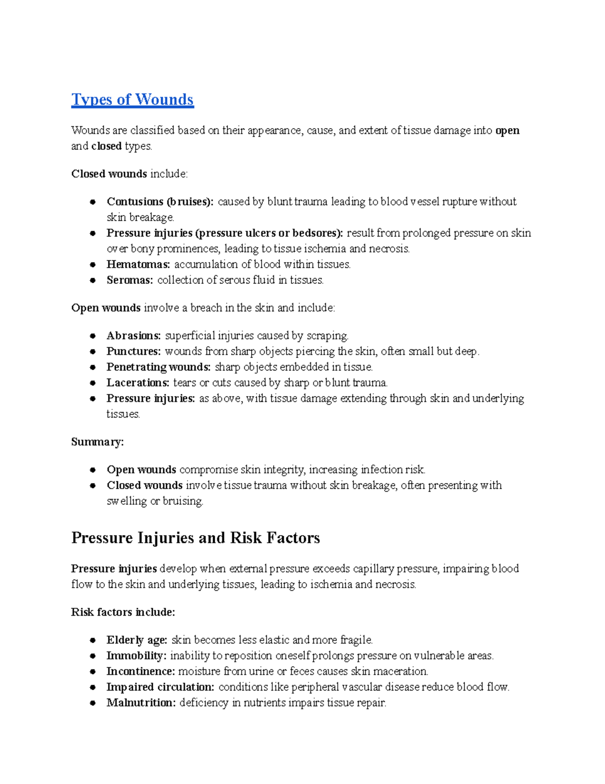 Comprehensive Guide to Wound Care & Management Techniques (NURS 101 ...