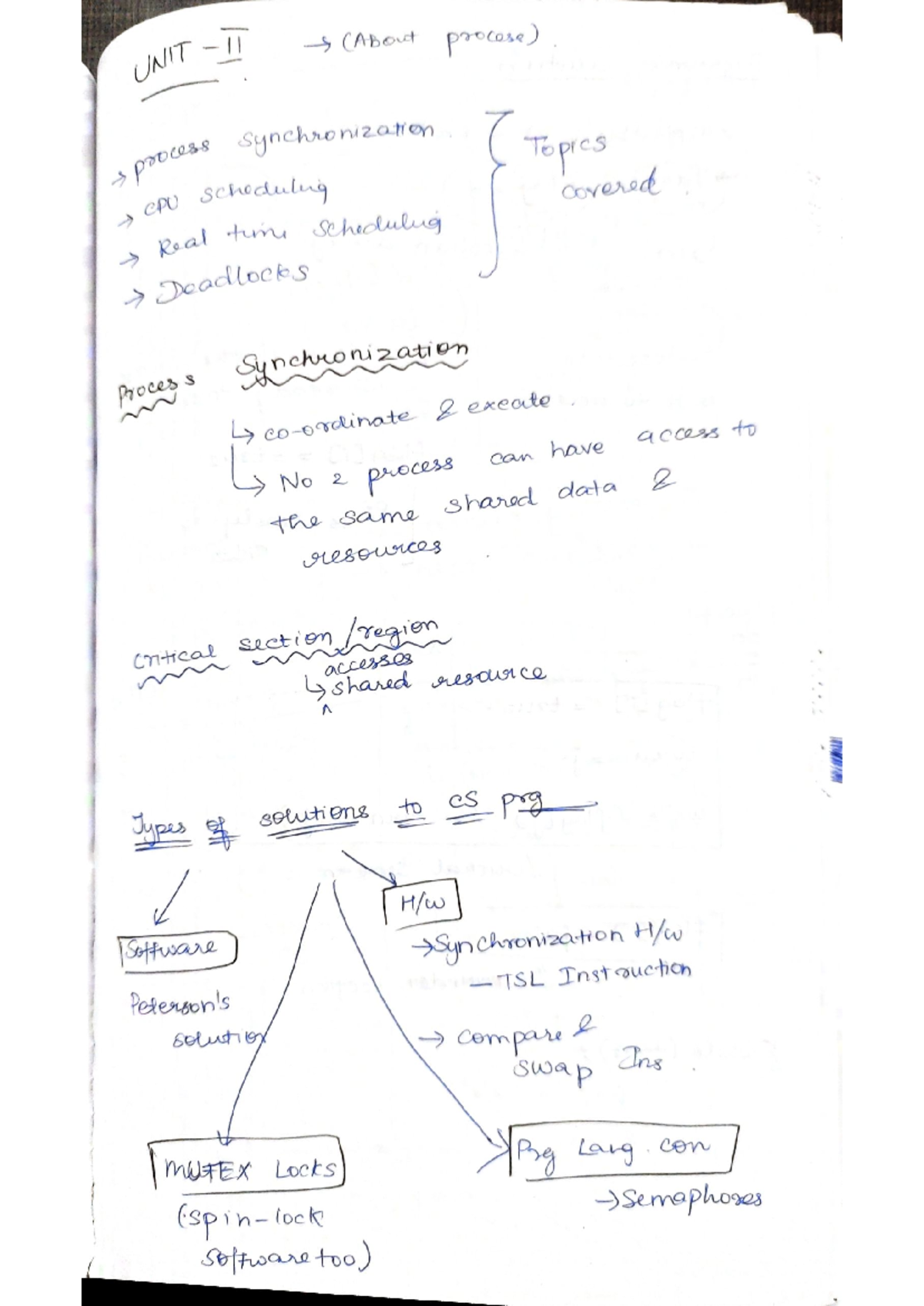 Unit 3 & 4 Notes for Course Code: OS - Comprehensive Study Guide - Studocu