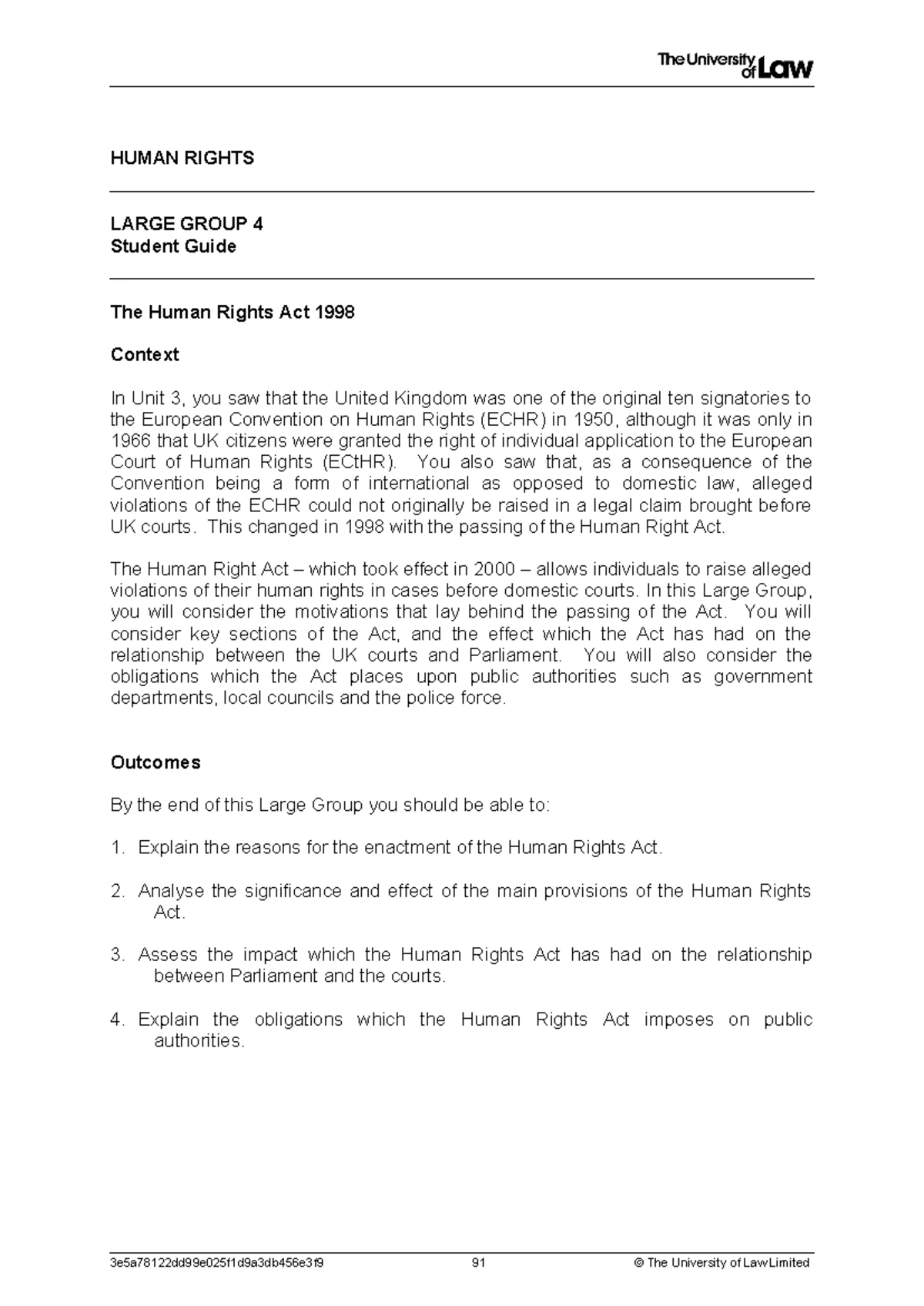 UNIT 3 - Examining the European Human Rights Protection System - Studocu