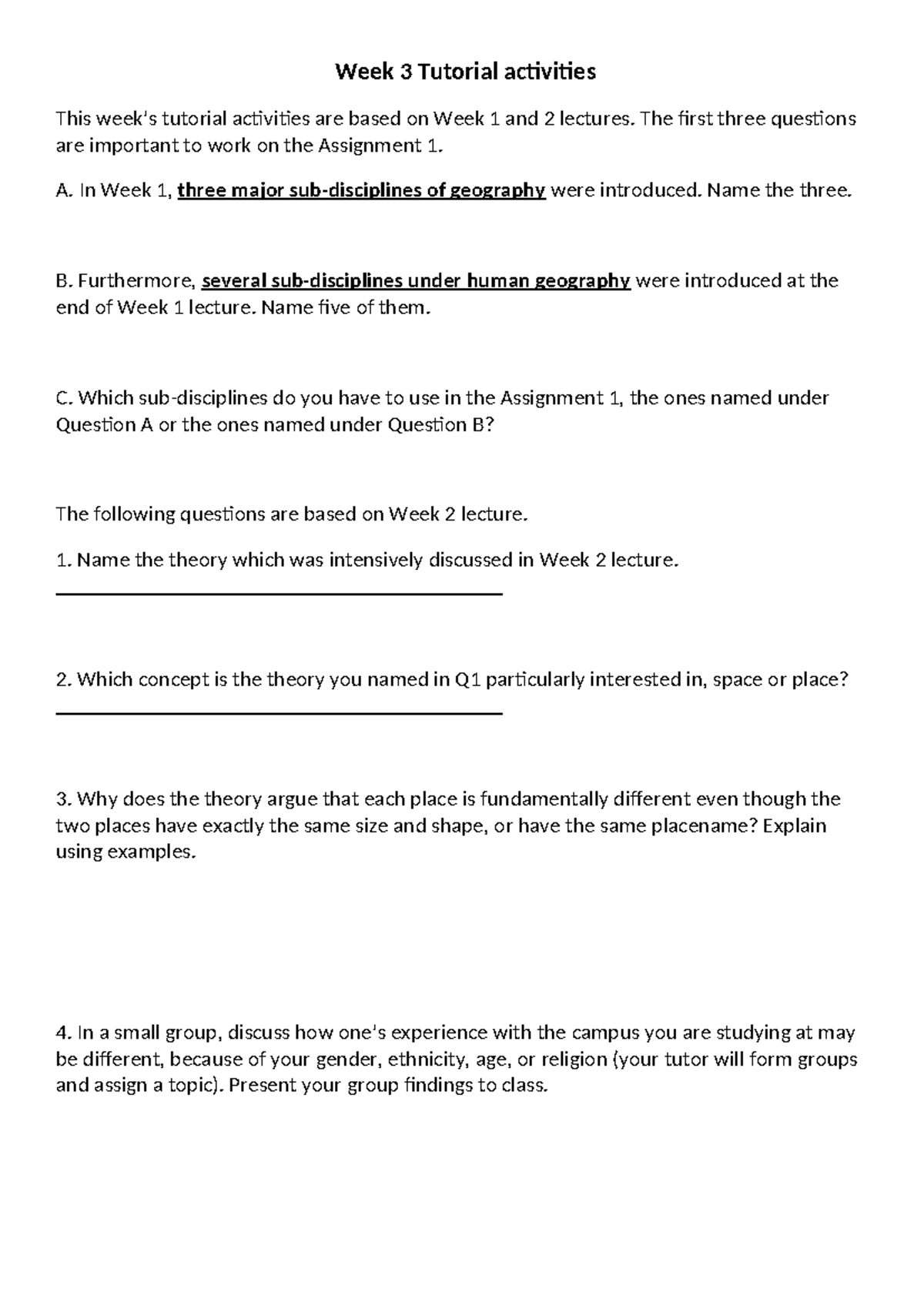 MST 2025 Week 3 - Key Points for Tutorial Activities and Assignment ...