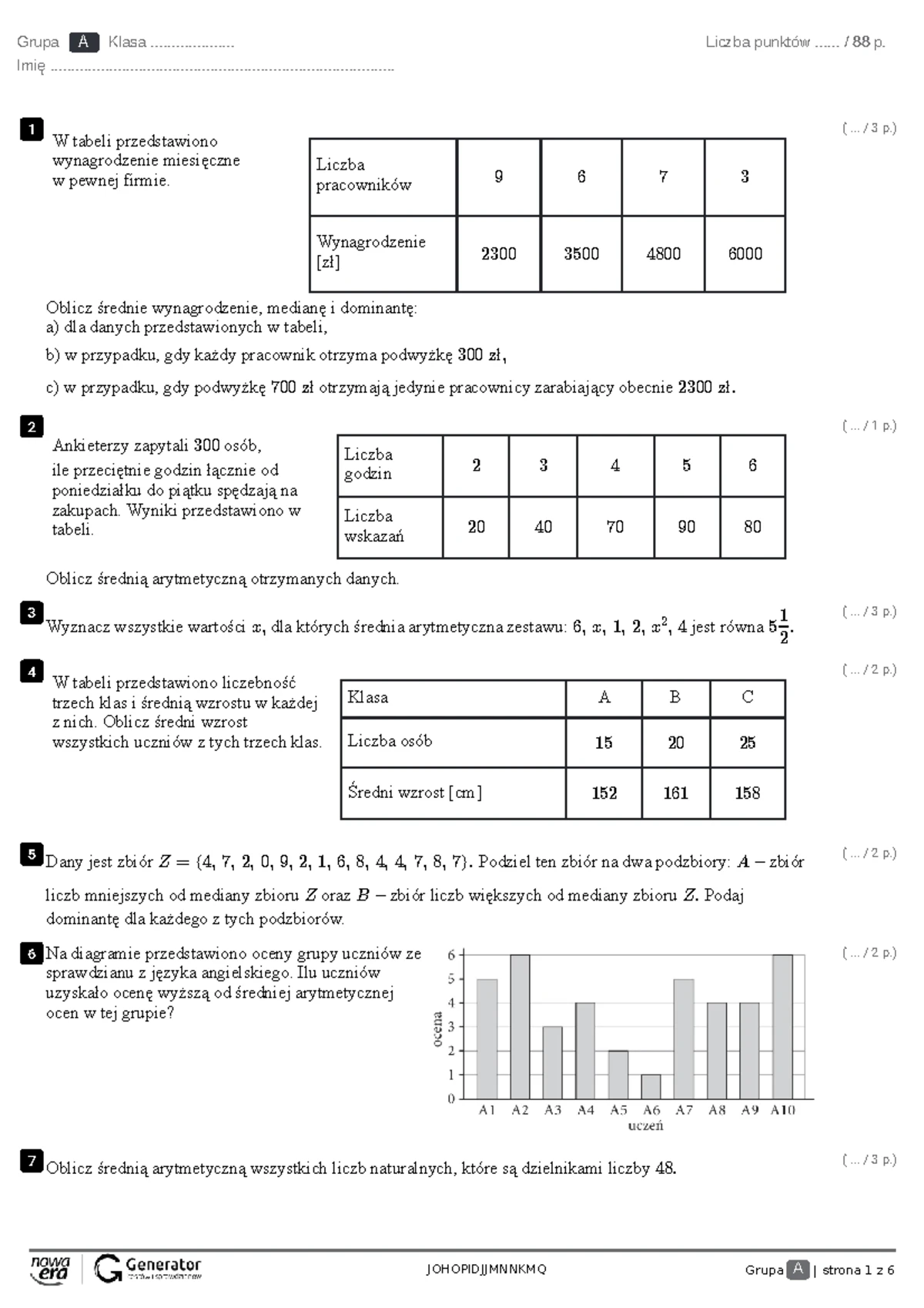 Sprawdzian Po 3 Klasie Szkoly Podstawowej Nr 1