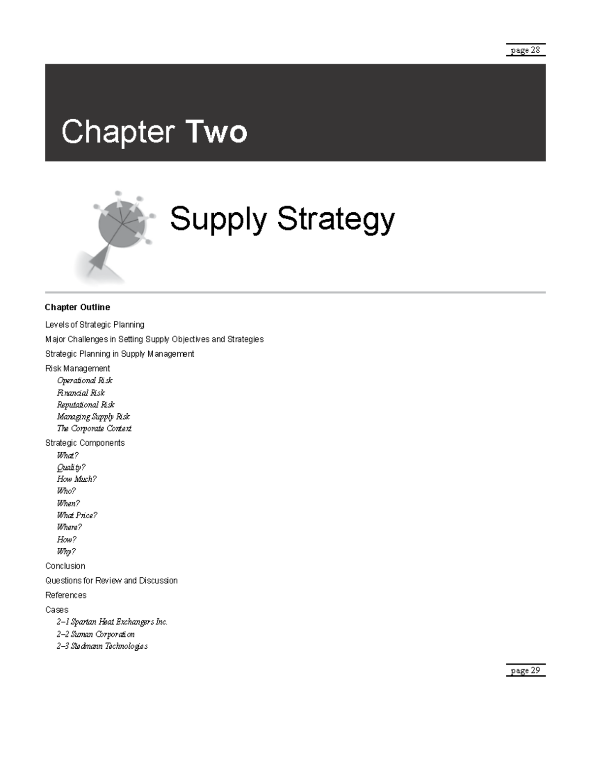 Supply Chain Risk Management Strategies: Chapter 2 Overview (MGT 401 ...