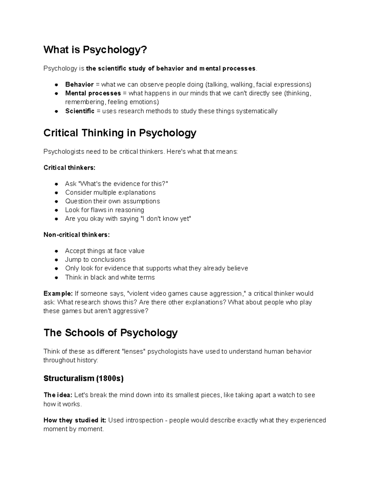 Psychology 101: Research Methods Overview and Analysis - Studocu