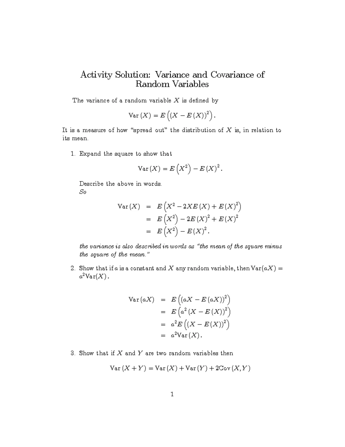 Properties of the Sample Mean: Understanding Variance and Estimation ...