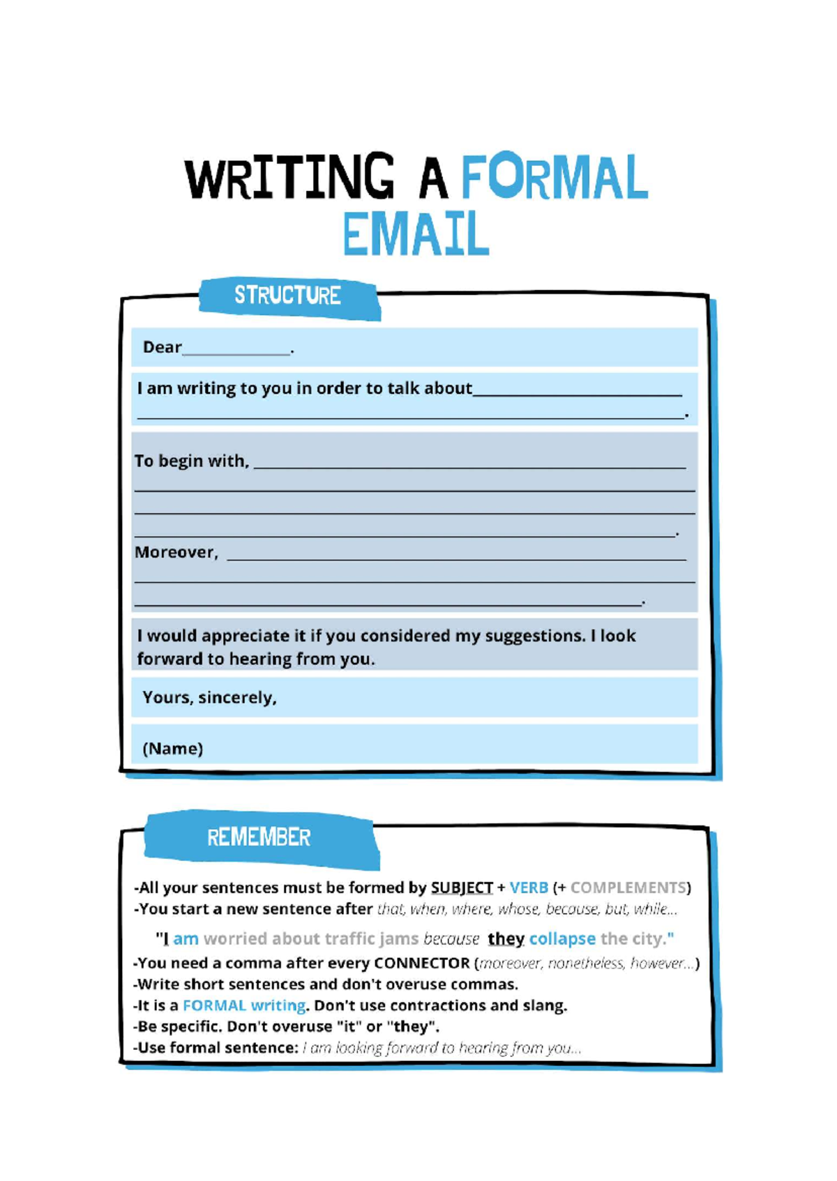Formal Email Writing Structure and Guidelines - Studocu