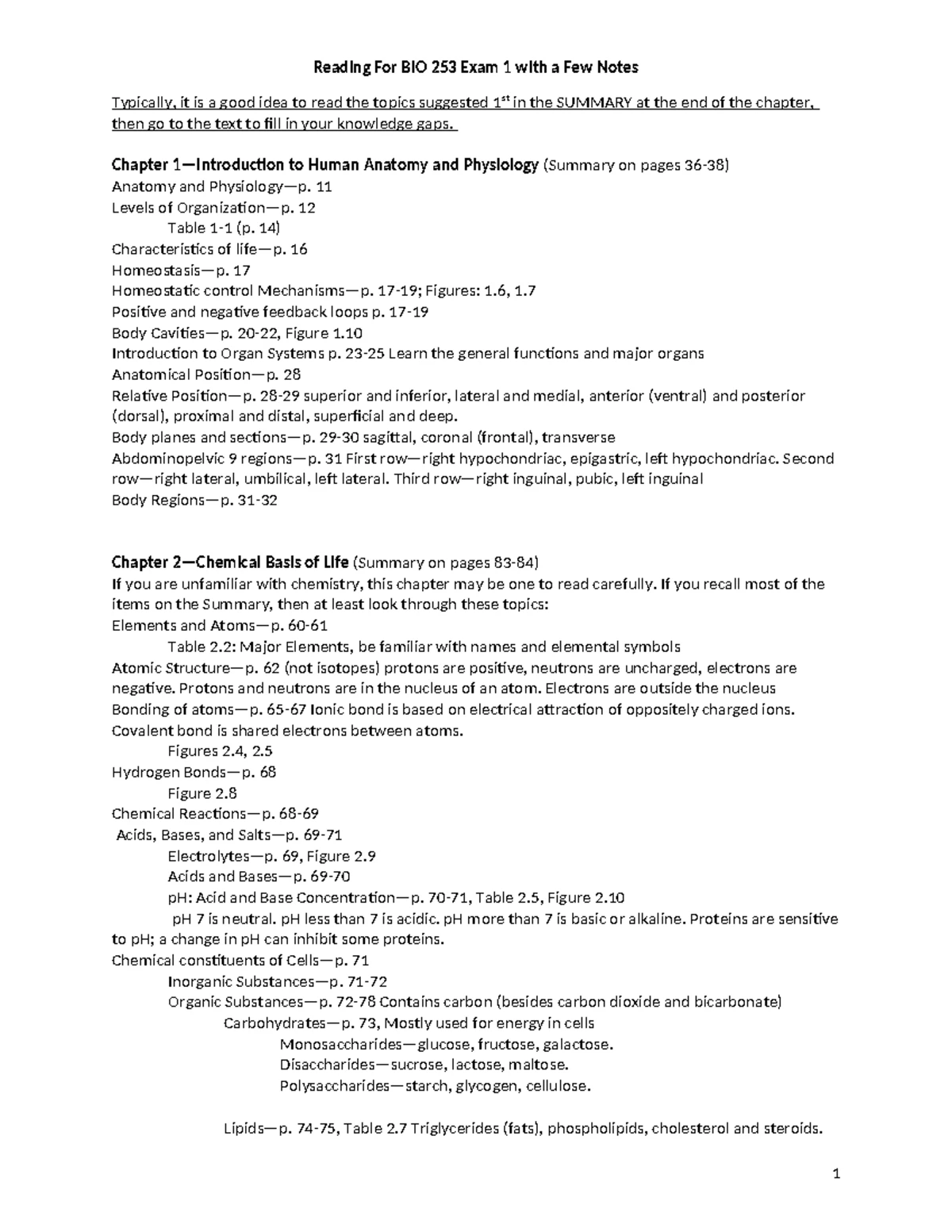Bio 253 Exam 1 Study Guide: Key Concepts in Cell Membrane Transport ...