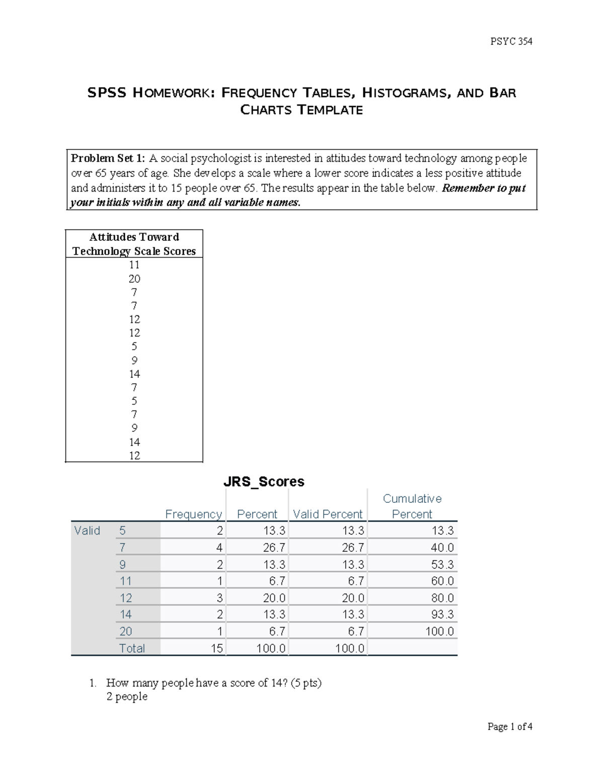 SPSS Homework Frequency Tables- Jaquishia Smith - SPSS HOMEWORK ...