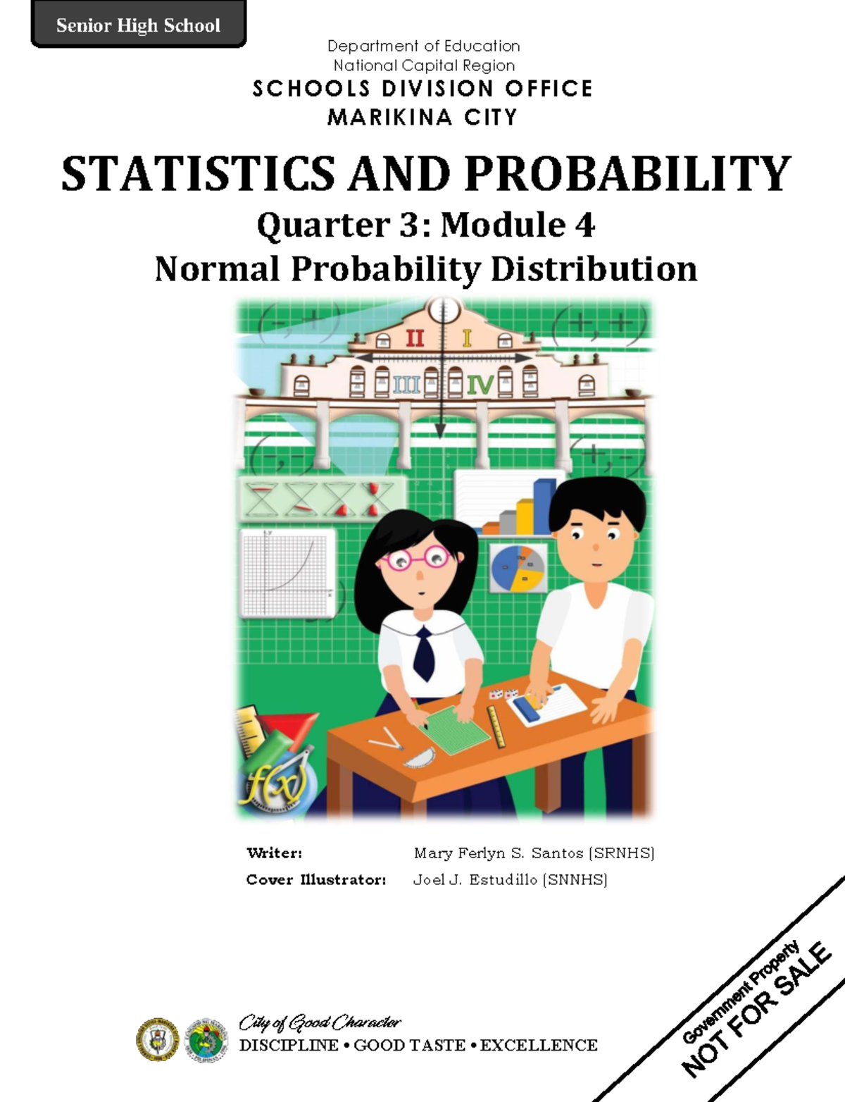 Statistics and Probability Q3: Module 4 on Normal Probability ...