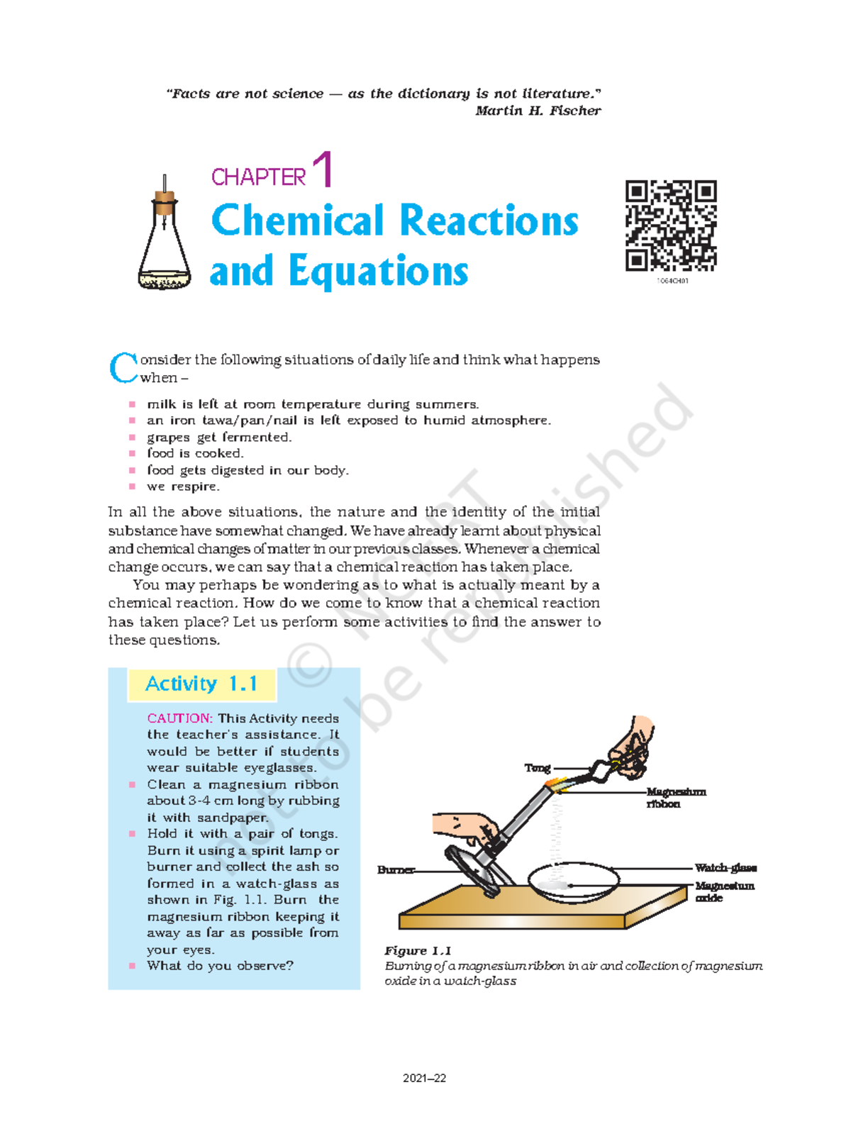 Jesc101 - The content of Class 10 Chemistry is designed keeping this in ...