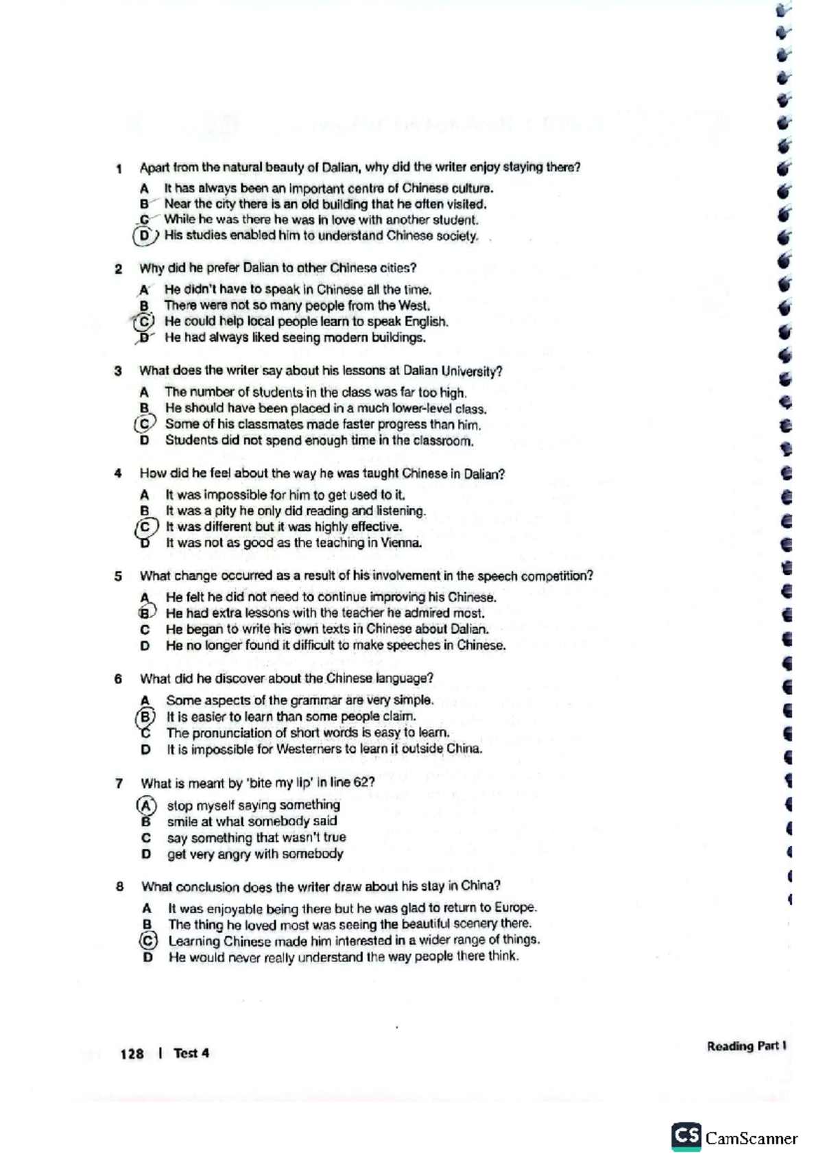 Test 4 FCE Trainer: Reading & Use of English Practice - Studocu