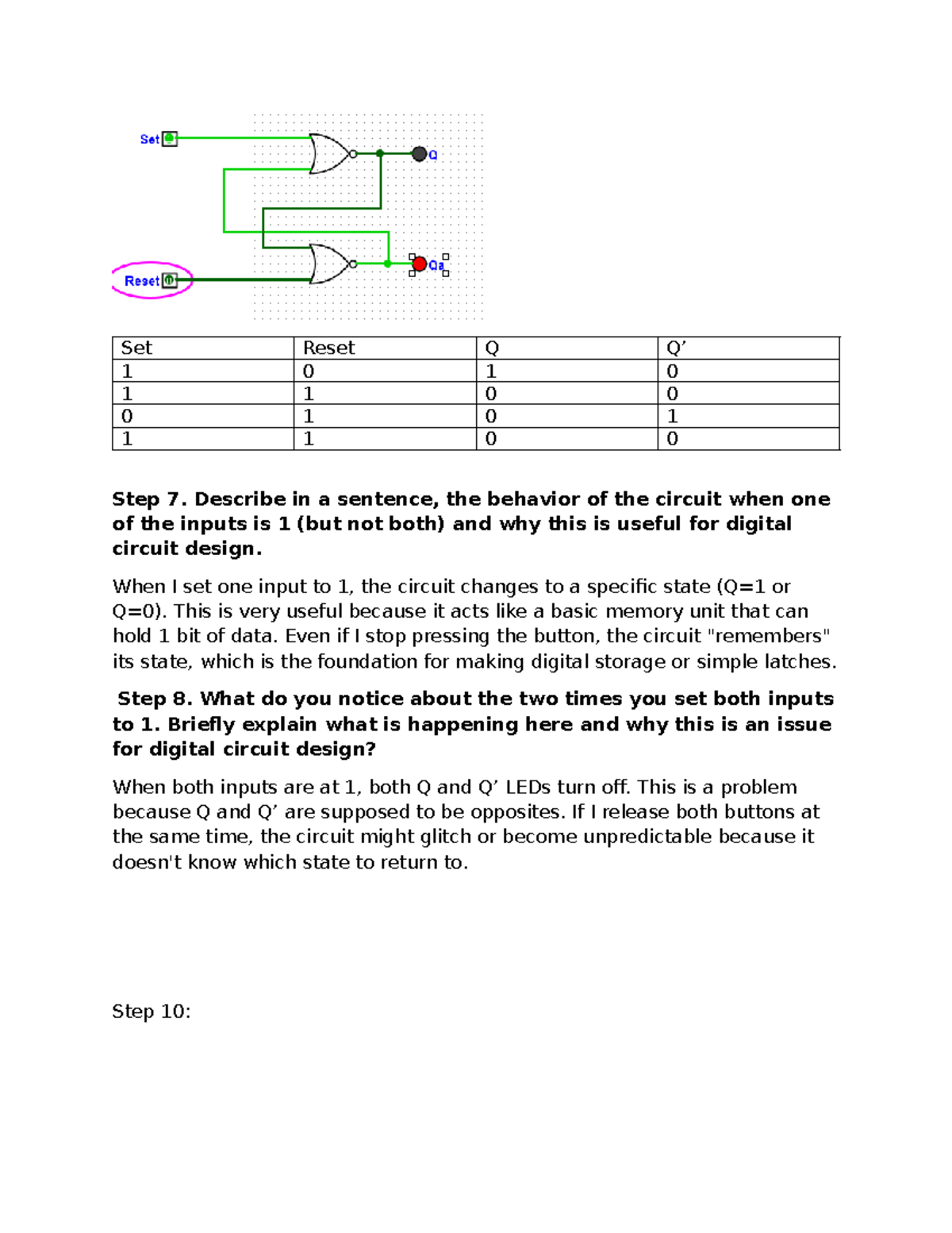 Lab3 - Digital Circuit Behavior and D Flip Flop Analysis - Studocu